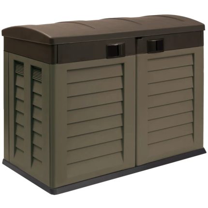 4.5 ft. W x 3 ft. D Plastic Horizontal Garbage Shed