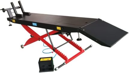 Motorcycle Lift Air Operated ATV Lift Bike Stand Jack Table 1500 LB ML1500 / 2 Year Full Warranty