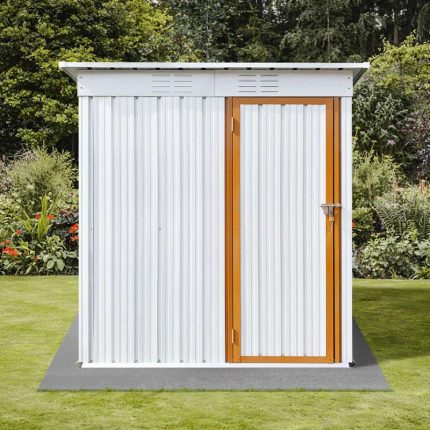 5 ft. W x 3 ft. D Metal Vertical Storage Shed