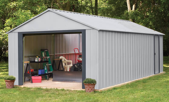 Arrow 12x24 Murryhill Garage Assembled In The Backyard